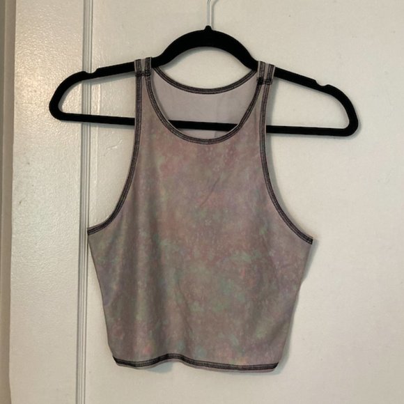 XS/SM Teeki Top: Opal Mermaid Crop Top with Dark Thread - Picture 1 of 3